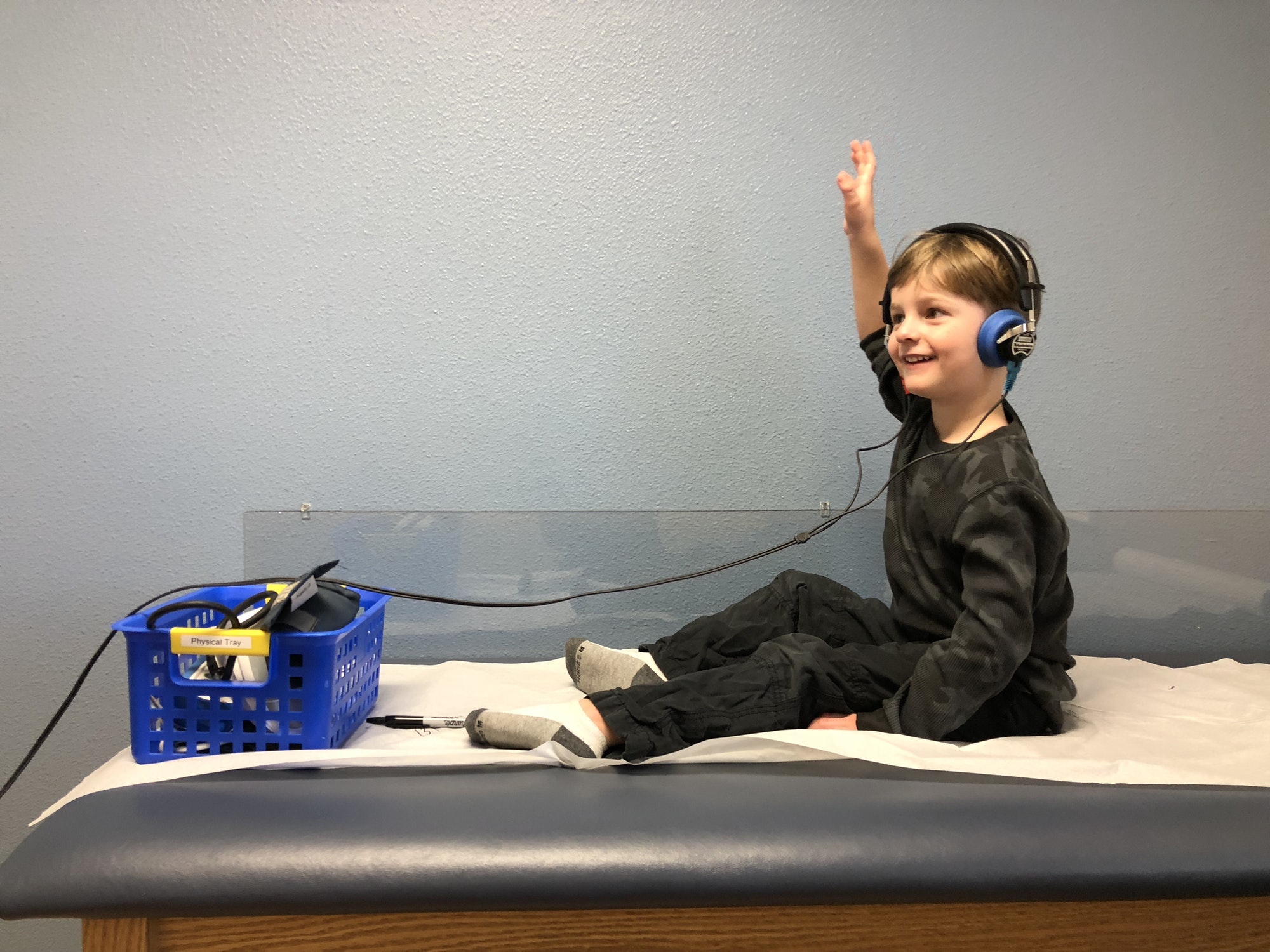 Hearing test at the doctor